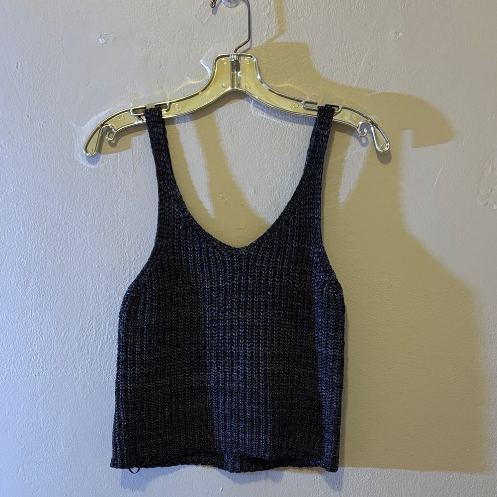 Chic Black Knit Tank Top